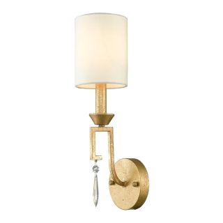 Elstead Lighting / Wall Lights / Lemuria Distressed Gold & Ivory Shade