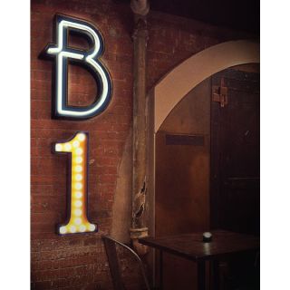 DelightFULL / Floor or Wall Lamps / Light Number 1 | Graphic Numbers "1"