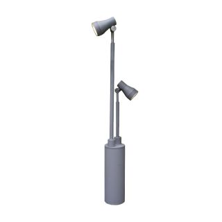 Elstead Lighting / Outdoor Spotlights / Beta Double Head Matt Silver