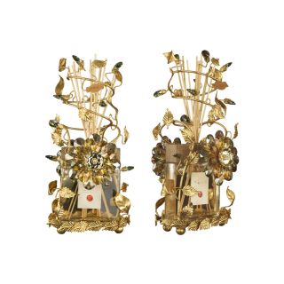 Mechini / Home Diffusers / Gold Leave & Clear and Colored Bohemian Crystal HDP1/2