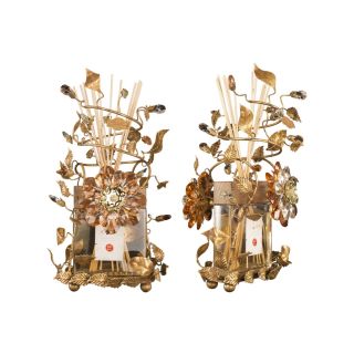 Mechini / Home Diffusers / Wrought Iron Decorated with Gold Leave HDP1/5