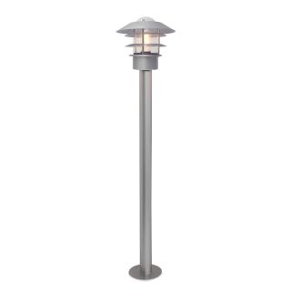 Elstead Lighting / Outdoor Bollard Lights / Helsingor 1 Lantern Silver