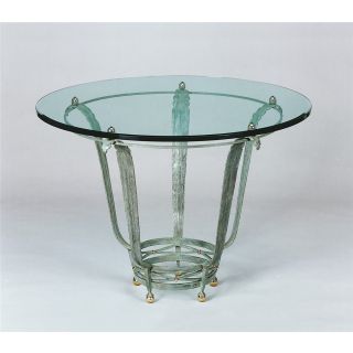 Round Dining Table with Glass Top HF2015TA-140 by Officina Ciani