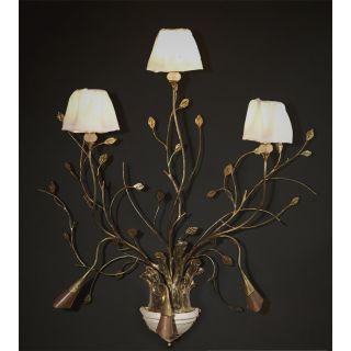 Officina Ciani / Wall Sconces / Applique in Hammered Iron HL1008WA-3 Rami