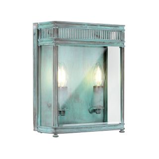 Elstead Lighting / Outdoor Wall Lights / Holborn Medium Half Lantern Verdigris