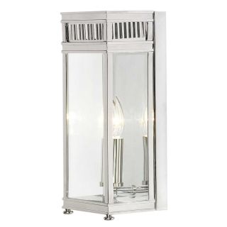 Elstead Lighting / Outdoor Wall Lights / Holborn Half Lantern Small Polished Chrome