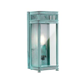 Elstead Lighting / Outdoor Wall Lights / Holborn Small Half Lantern Verdigris