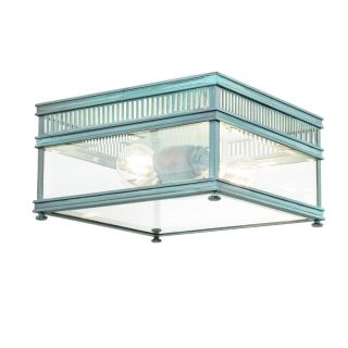 Elstead Lighting / Outdoor Ceiling Lights / Holborn Flush Verdigris