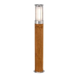 Elstead Lighting / Outdoor Bollard Lights / Hornsea 1 Teak with Stainless Steel