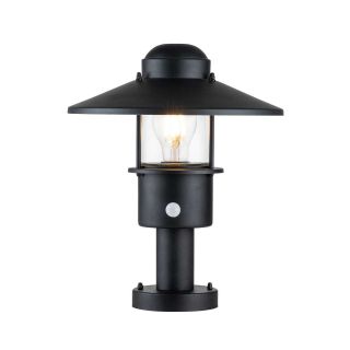 Elstead Lighting / Outdoor Pedestal Lights / Klampenborg 1 with PIR Black