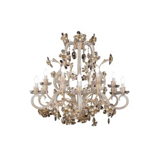 Mechini / Chandeliers / Bohemian Crystal and Coloured Pearl Banding L295/12