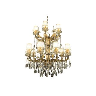 Mechini / Chandeliers / Bohemian Crystal and Silk Lampshades L324/15