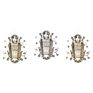 Mechini / Ceiling Lights / Wrought Iron with Clear Crystal 1 Light L335/1