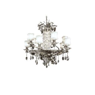Mechini / Ceiling Lights / Wrought Iron with Clear and Coloured Bohemian Crystal L803/10