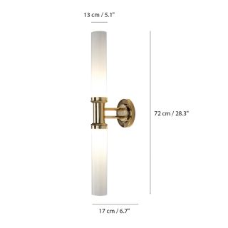 Mariner / Wall Sconces / Brass & Venetian glass 20213.0