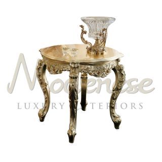 Modenese Luxury Interiors / Side Tables / Pure Gold Baroque 15616