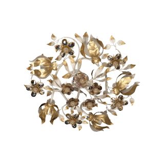 Mechini / Ceiling Lights / Coloured Bohemian Crystal & Murano Glass and Porcelain P357/5 Bis