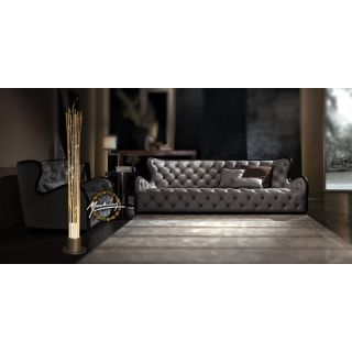 Mechini / Floor Lamps / Wrought Iron & Fabric Lampshade PT-BAMBOO/1