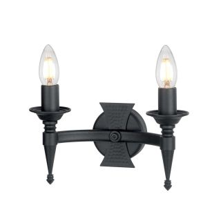 Elstead Lighting / Wall Lights / Saxon 2 Black