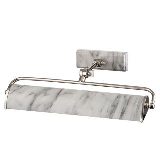 Elstead Lighting / Picture Lights / Winchfield 2lt Medium Polished Nickel & White Marble Effect