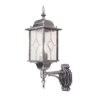 Elstead Lighting / Outdoor Wall Lights / Wexford Up Wall Black & Silver