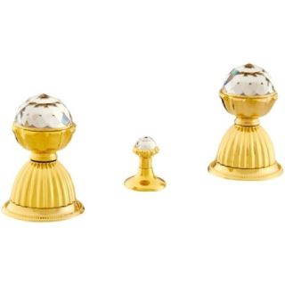 Bronces Mestre / Bidet-Armaturen / Drei-Loch-Bidet-Set mit Swarovski-Kristall 033222.000.00