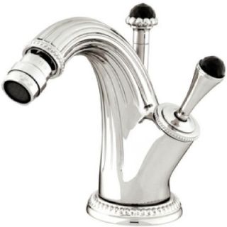 Bronces Mestre / Bidet-Armaturen / Bidet Einhebelmischer mit Joystick und schwarzem Swarovski-Kristall 033223.N00.50