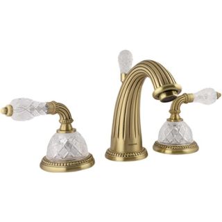 Bronces Mestre / Waschtisch-Armaturen / Drei-Loch-Becken mit klassischem Kristall besetzt 033301.FCC.30