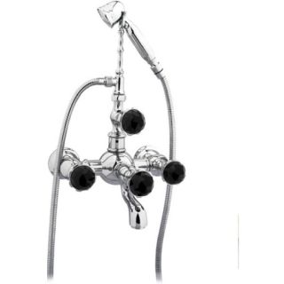 Bronces Mestre / Bath-Shower Fittings / Bath shower set with Swarovski black crystal 035216.N00.50