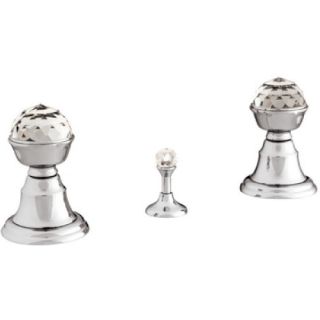 Bronces Mestre / Bidet-Armaturen / Drei-Loch-Bidet-Set mit Swarovski-Kristall 037222.C00.50