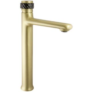 Bronces Mestre / Waschtisch-Armaturen / Hoher Einhebel-Waschtischmischer mit schwarzem Porzellan 065503.LN0.24