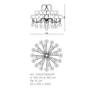 Il Paralume Marina / Pendel- & Hängeleuchten / 1742/CH24/KR