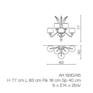 Il Paralume Marina / Wandleuchte / 1930/A5