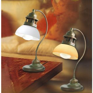 Vintage Tischlampe aus Messing im Rustikalen & Bauernhaus Stil