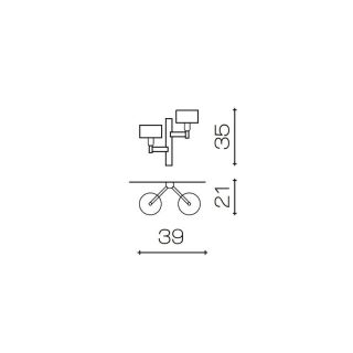 Il Paralume Marina / Wandleuchten / IL-2127/A2/NL