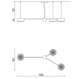 Il Paralume Marina / Kronleuchter / 2166/CH9