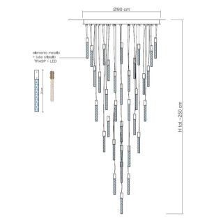 Il Paralume Marina / Chandeliers / Contemporary / 2302CH33