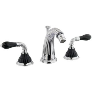 Bronces Mestre / Bidet-Armaturen / Drei-Loch-Bidet-Set mit schwarzem Porzellan 233521.N000.50