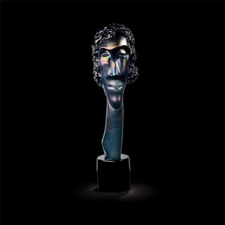 Italian Luxury Lighting / Figurative Sculptures / Art Head in Murano Glass 6067 1 COL