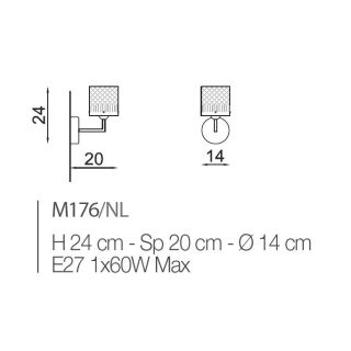 Il Paralume Marina / Wandleuchten / IL-M176