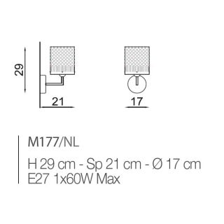 Il Paralume Marina / Wandleuchten / IL-M177