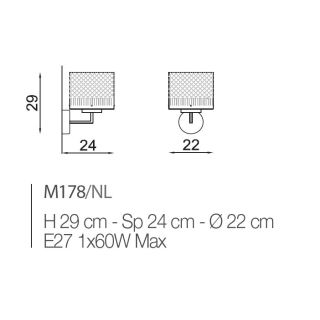 Il Paralume Marina / Wandleuchten / IL-M178/NL