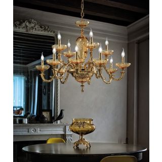 Euroluce Lampadari / Chandeliers / Aida L8+4 Ambra