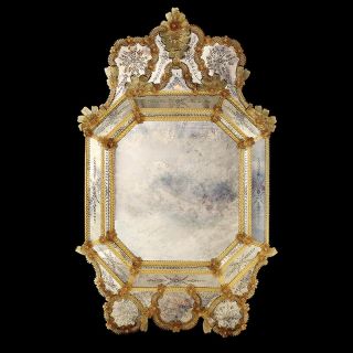 Glass & Glass Murano / Wandspiegel / ART. MIR 260