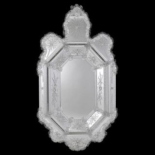 Glass & Glass Murano / Wandspiegel / ART. MIR 340