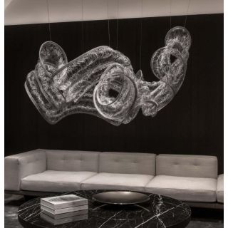 Terzani / LED-Pendelleuchten & Hängeleuchten / Genesis linear sculpture B55S