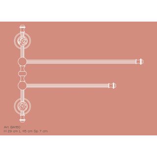 Il Paralume Marina / Doppelte Handtuchhalter / IL-BA150