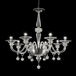Glass & Glass Murano / Kronleuchter / Traditional Venetian chandeliers C-1940/8