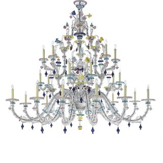 Glass & Glass Murano / Kronleuchter / Traditional Venetian chandeliers C-26105/24