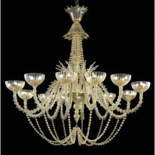 Glass & Glass Murano / Kronleuchter / Traditional Venetian chandeliers C-2772/36